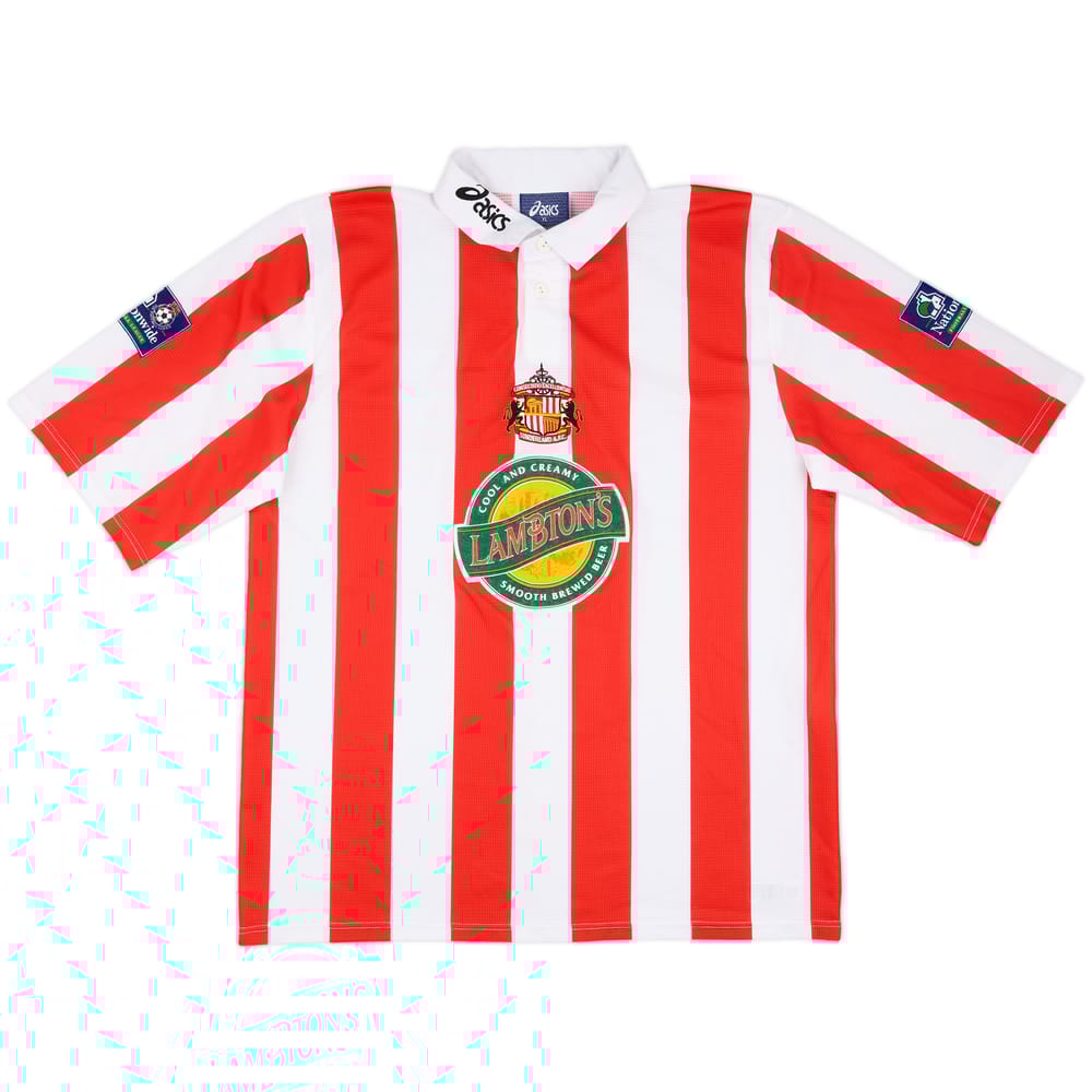 1998-99 Sunderland Match Worn League Cup Home Shirt #6 (Butler)
