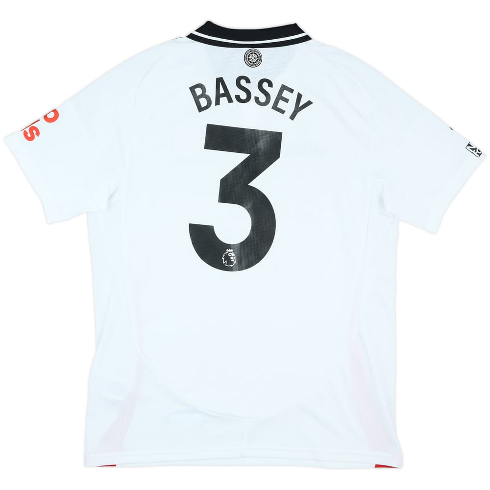 2024-25 Fulham Match Issue Home Shirt Bassey #3