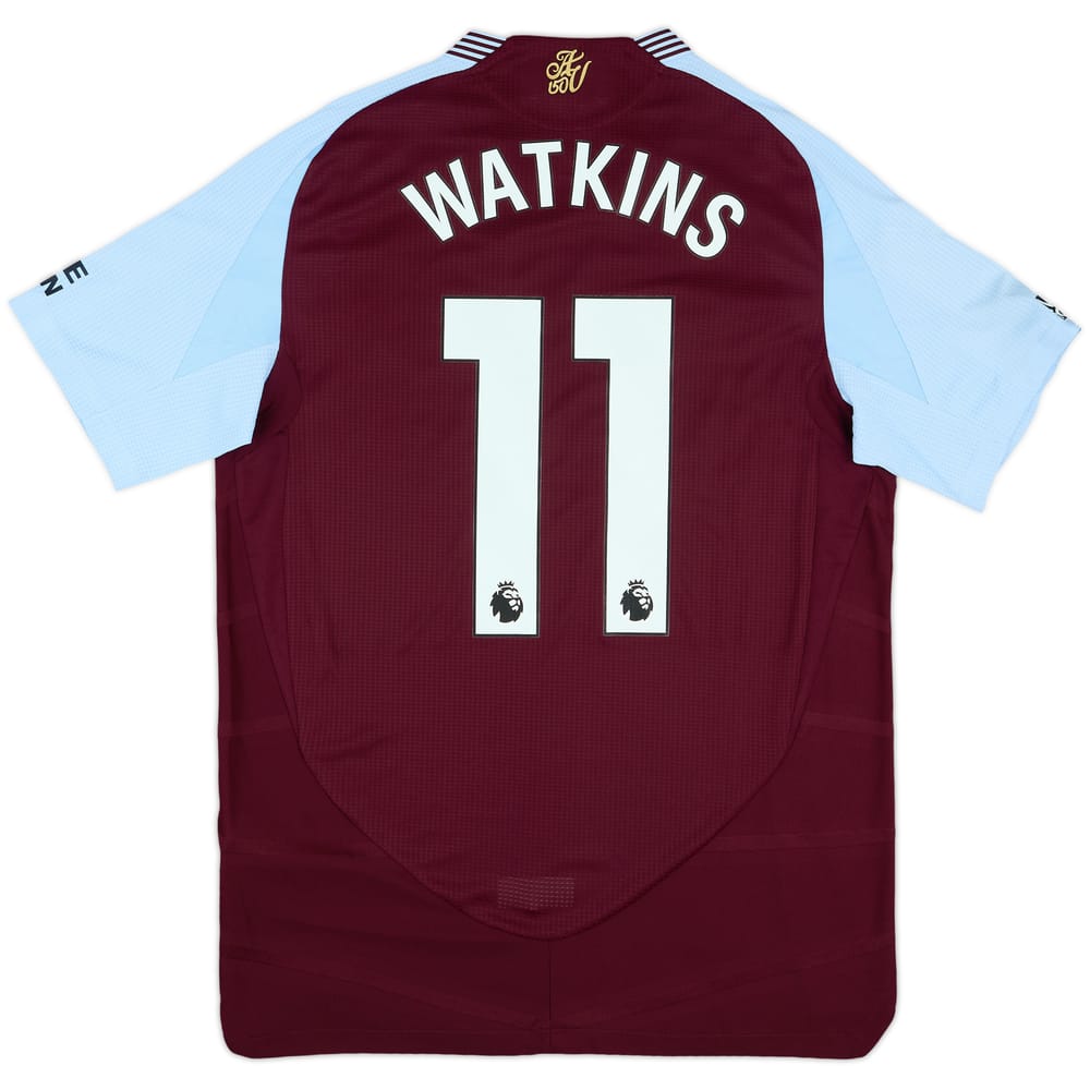 2024-25 Aston Villa Match Issue Home Shirt Watkins #11