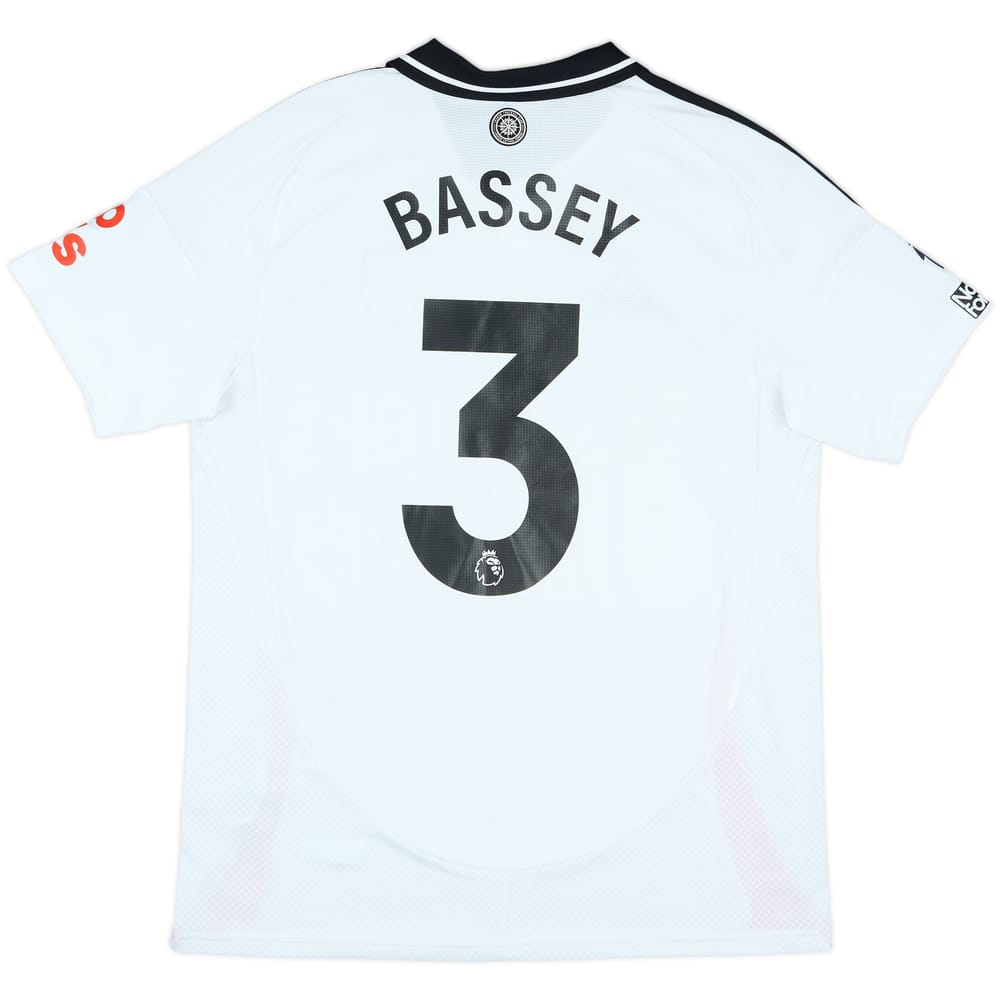 2024-25 Fulham Match Issue Home Shirt Bassey #3