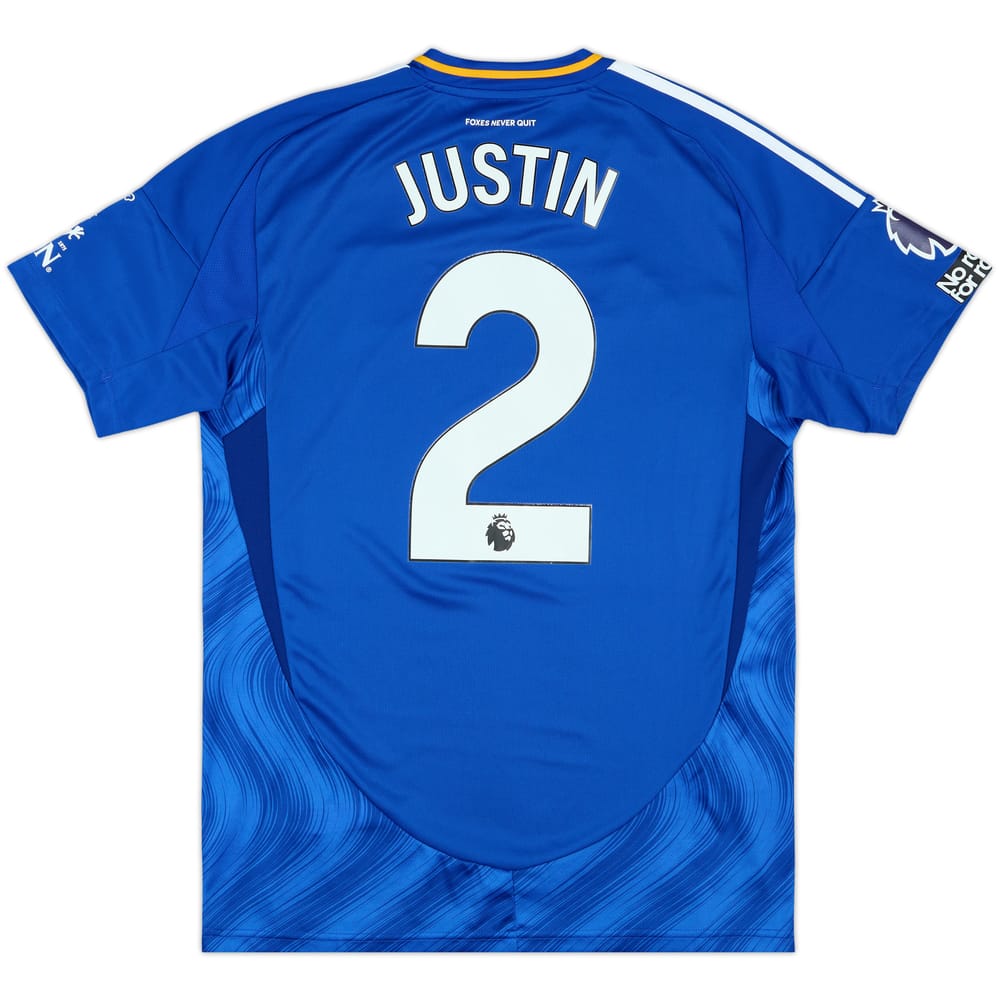 2024-25 Leicester Match Issue Home Shirt Justin #2