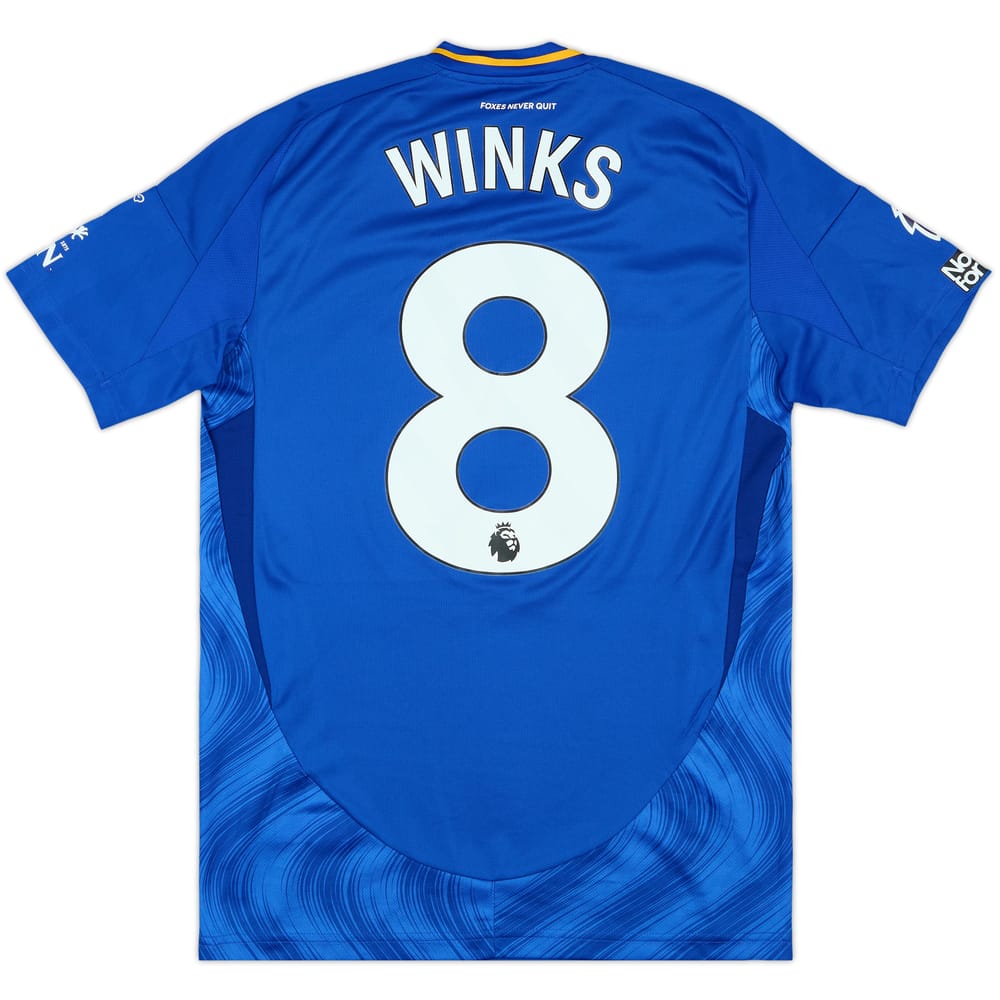 2024-25 Leicester Match Issue Home Shirt Winks #8