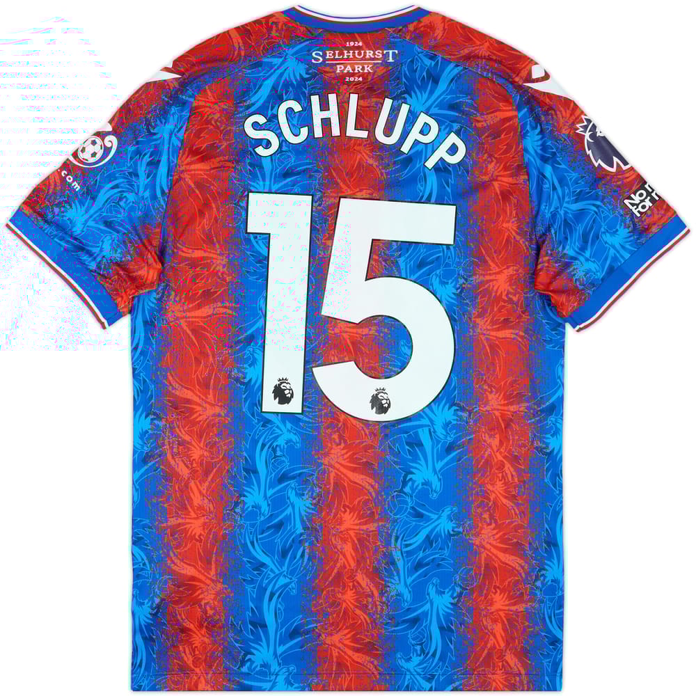 2024-25 Crystal Palace Match Issue Home Shirt Schlupp #15