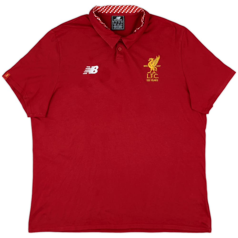 2017-18 Liverpool New Balance Polo Shirt - 8/10 - (XXL)