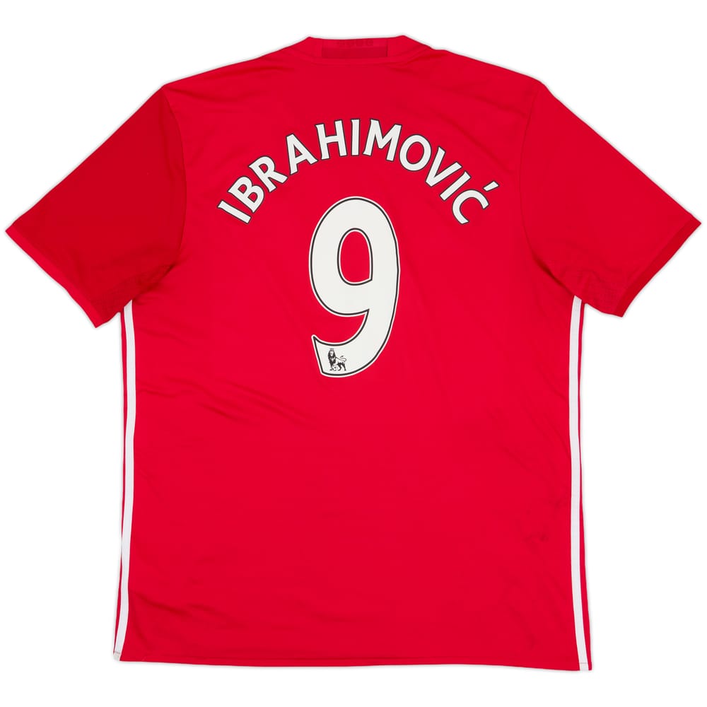 2016-17 Manchester United Home Shirt Ibrahimovic #9 - 4/10 - (XL)