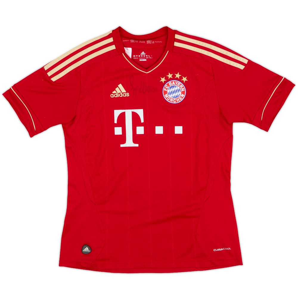 2011-13 Bayern Munich Signed Home Shirt - 5/10 - (L.Boys)