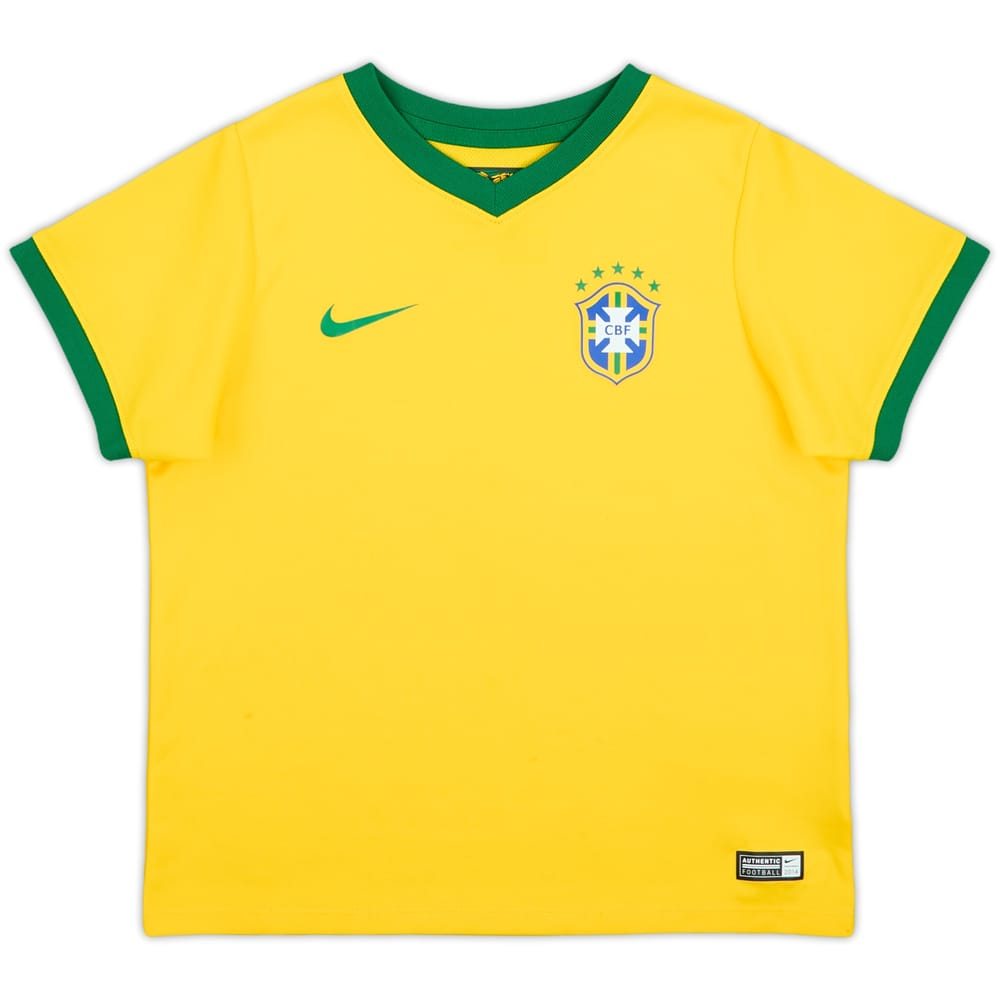 2014-15 Brazil Home Shirt - 6/10 - (6-7 Years)