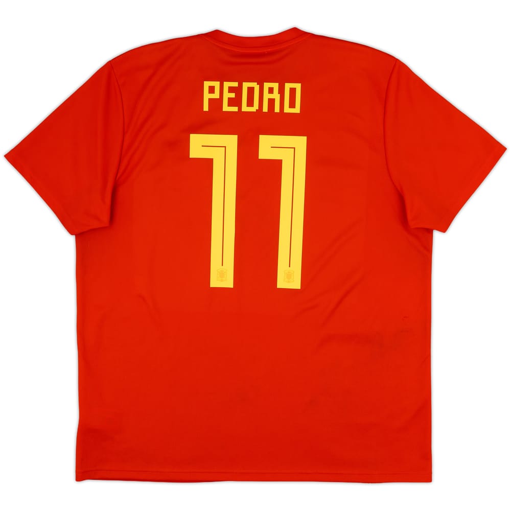 2018-19 Spain Home Shirt Pedro #11 - 5/10 - (XL)