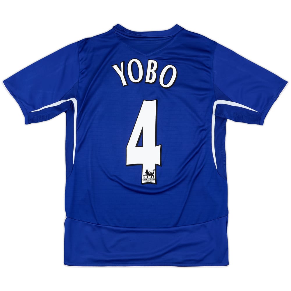 2005-06 Everton Home Shirt Yobo #4 - 9/10 - (M)
