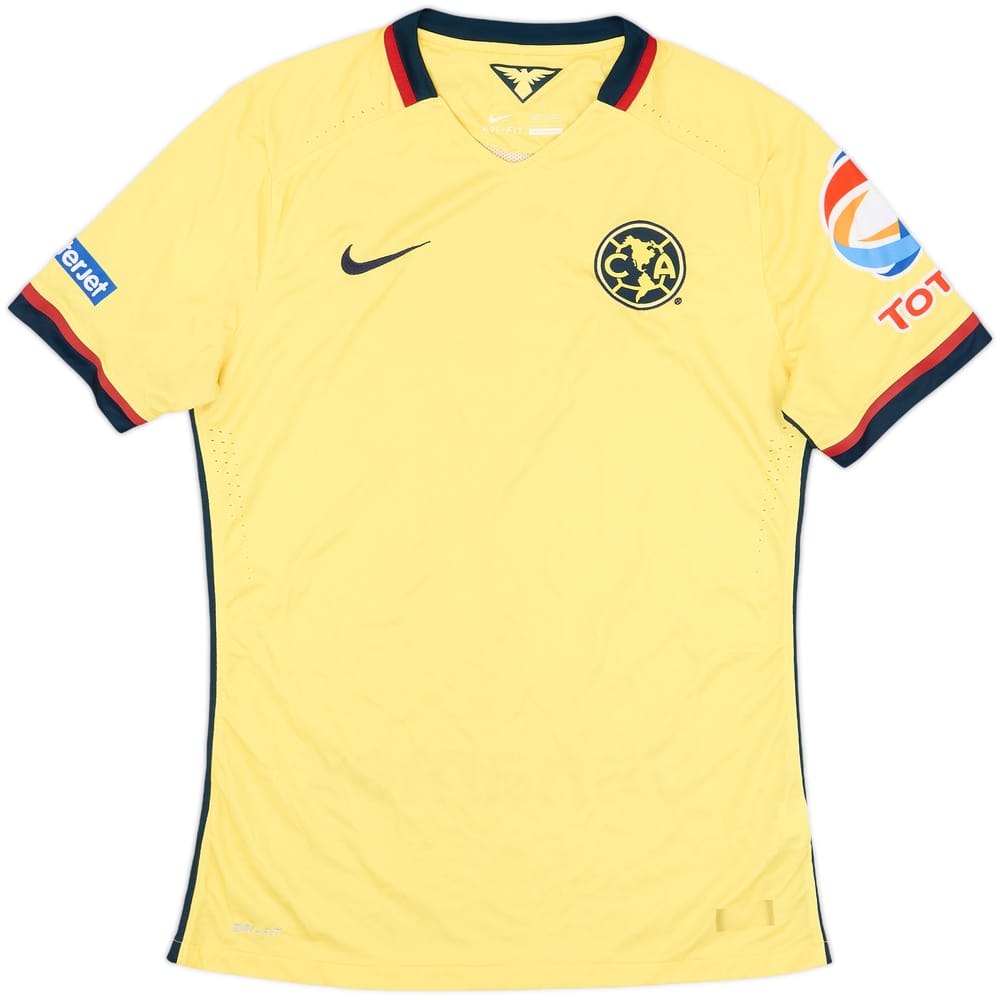 2015 Club America Authentic Home Shirt - 9/10 - (L)
