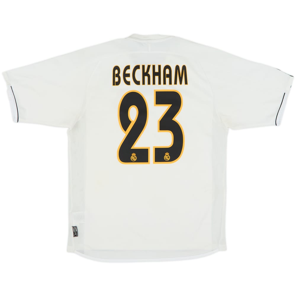 2003-04 Real Madrid Home Shirt Beckham #23 - 6/10 - (S)