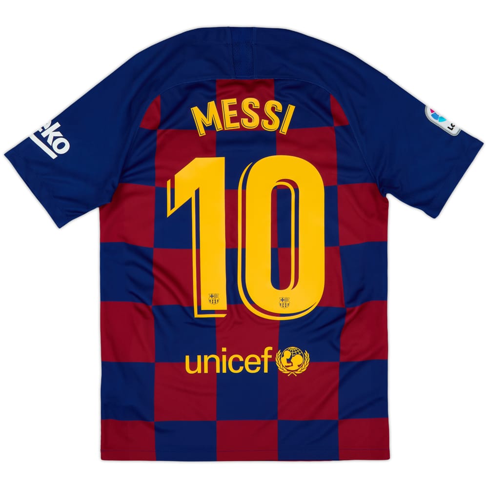 2019-20 Barcelona Home Shirt Messi #10 - 9/10 - (S)