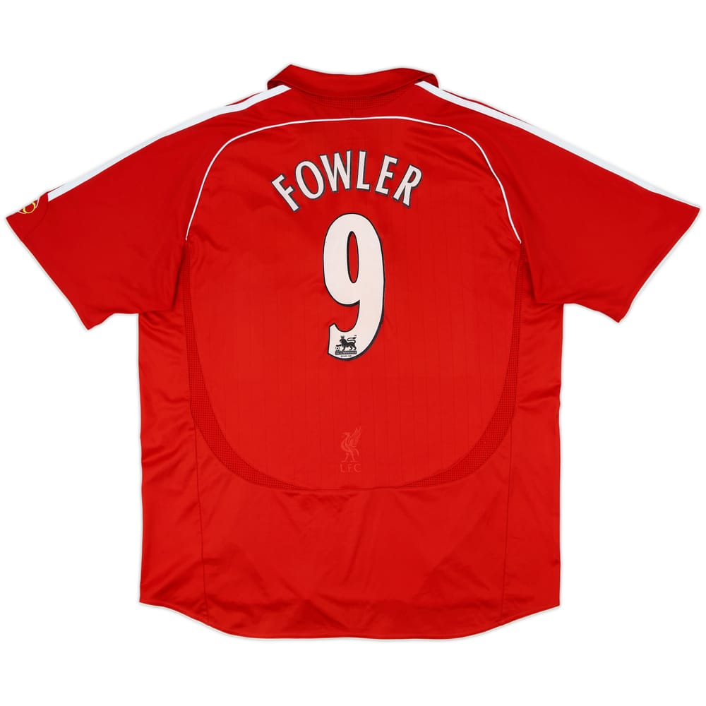 2006-08 Liverpool Home Shirt Fowler #9 - 8/10 - (XXL)