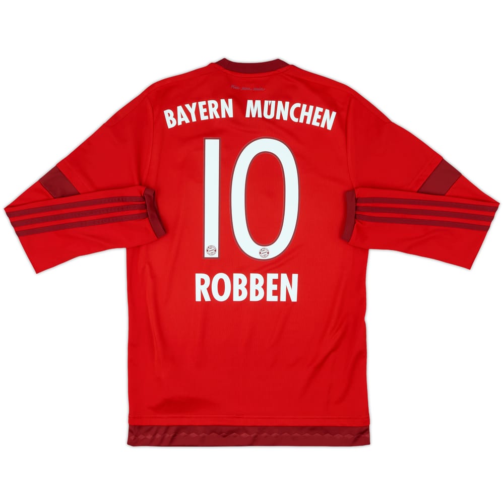 2015-16 Bayern Munich Home L/S Shirt Robben #10 - 8/10 - (S)