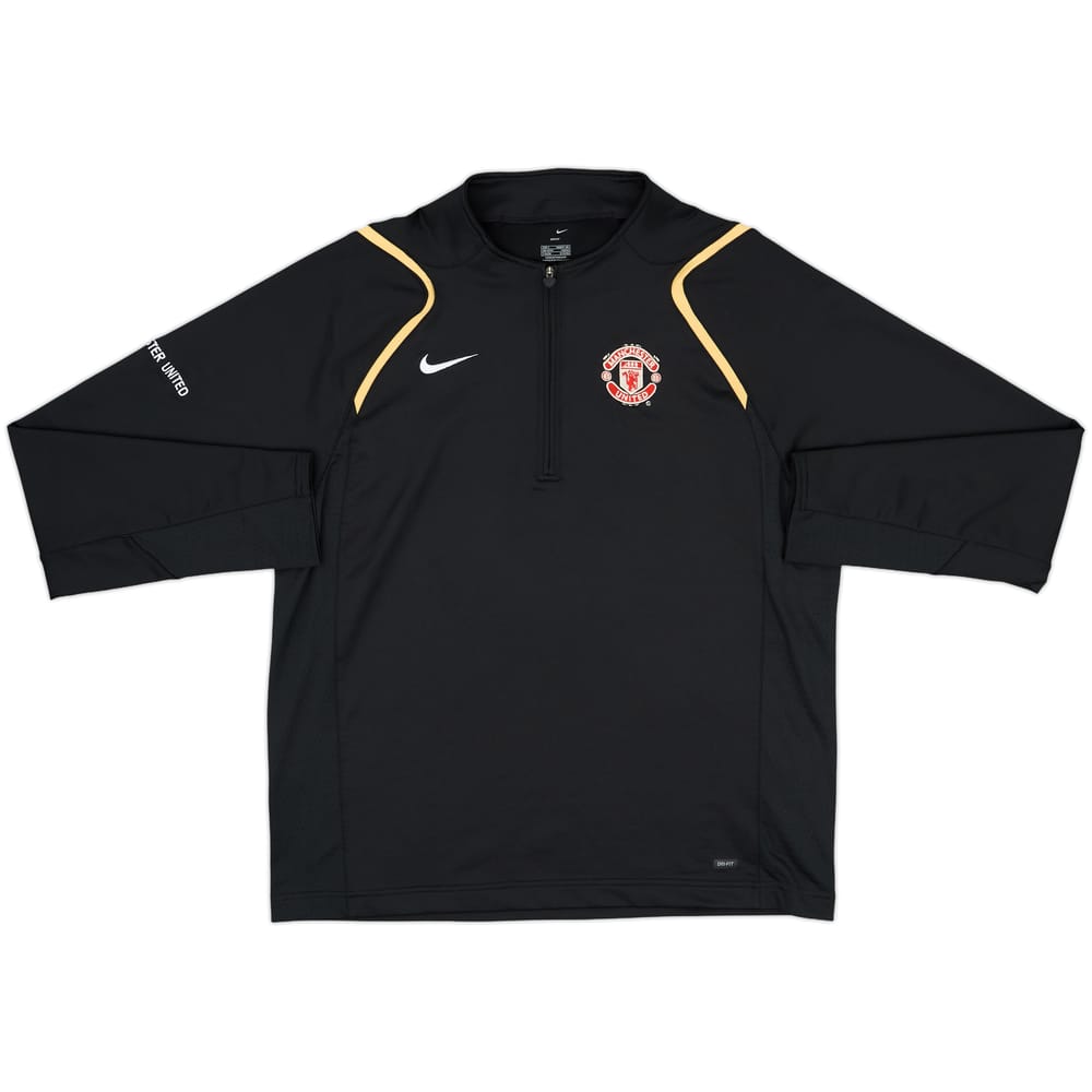 2006-07 Manchester United Nike 1/4 Zip Drill Top - 10/10 - (L)