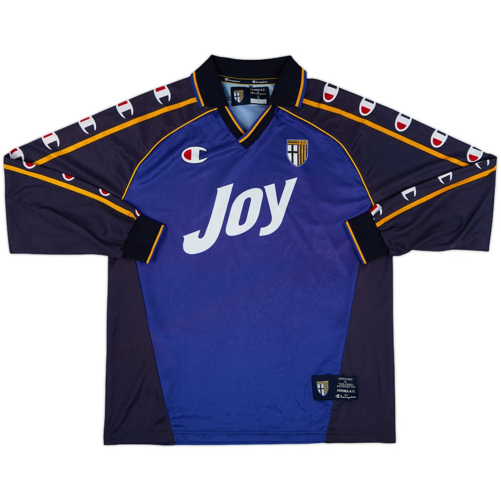 2001-02 Parma Champion Player Issue Training L/S Shirt #177 - 8/10 - (L)