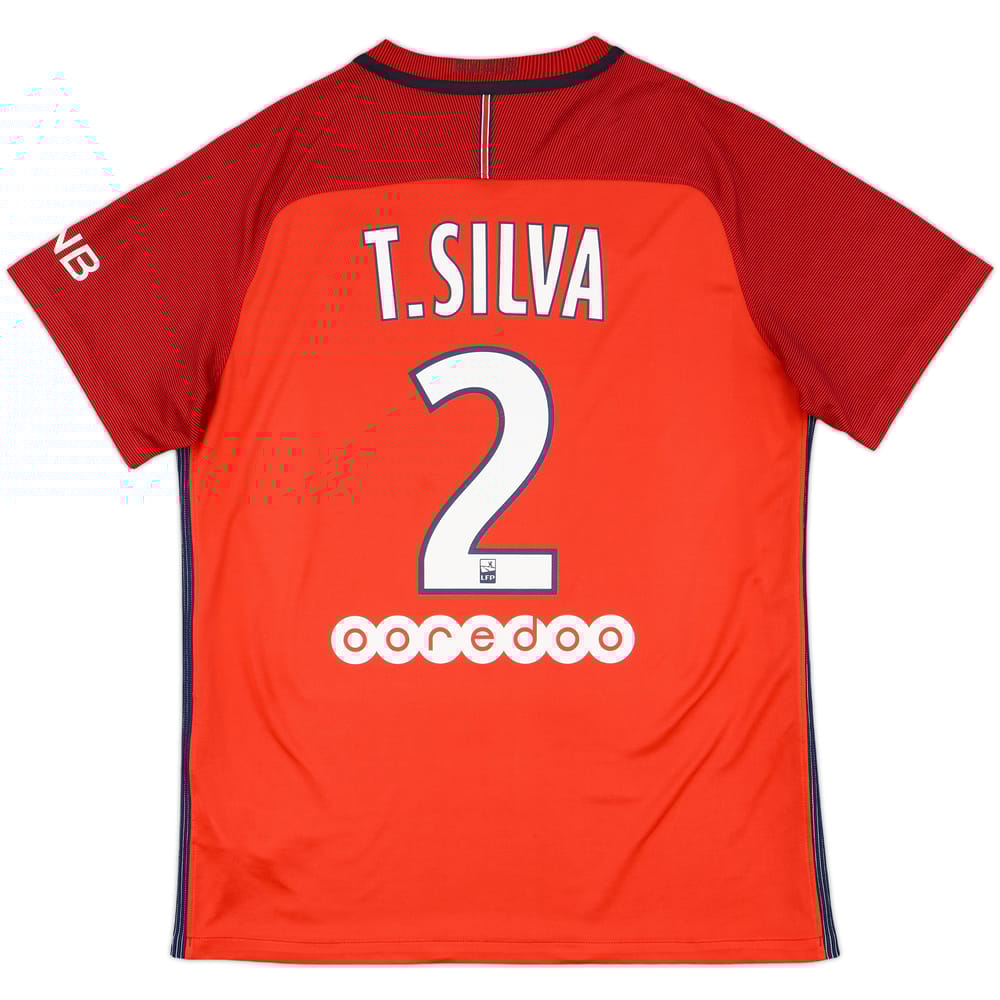 2016-17 Paris Saint-Germain Away Shirt T.Silva #2 - 7/10 - (L)