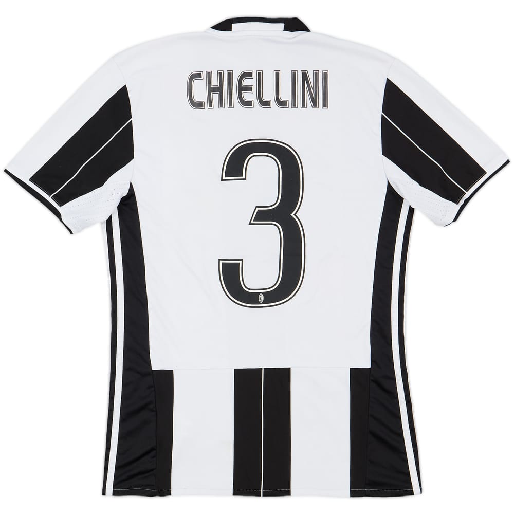 2016-17 Juventus Home Shirt Chiellini #3 - 5/10 - (S)
