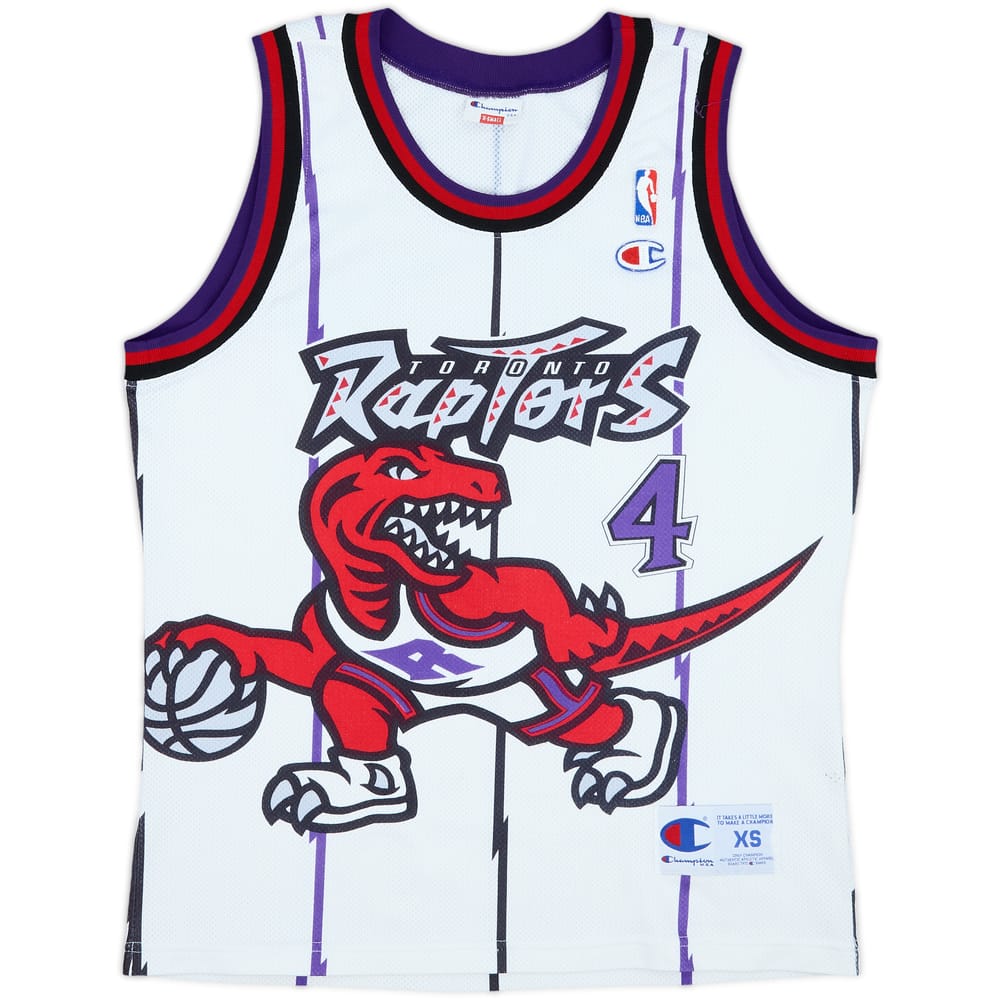 1995-96 Toronto Raptors Esposito #4 Champion Home Jersey - 8/10 - (XS)