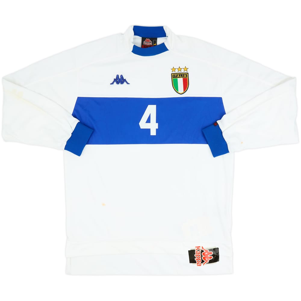 1998-00 Italy Player Issue Away L/S Shirt #4 (L)