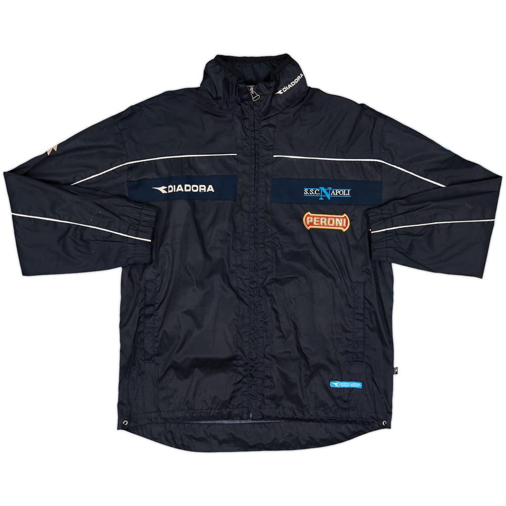 2001-02 Napoli Diadora Hooded Rain Jacket - 5/10 - (M)