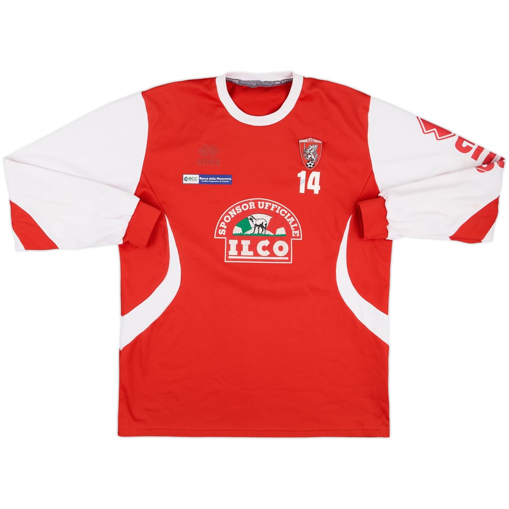 2008-09 Grosseto Errea Training L/S Shirt #14 - 4/10 - (M)