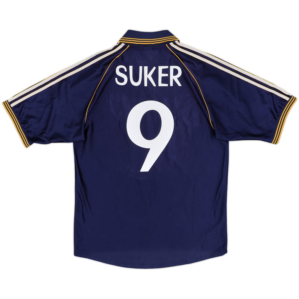 1998-99 Real Madrid Third Shirt Suker #9 - 6/10 - (L)