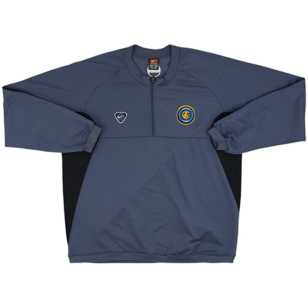 2000-01 Inter Milan Nike 1/4 Zip Sweat Top - 8/10 - (XL)