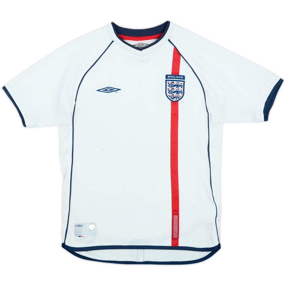 2001-03 England Home Shirt - 5/10 - (M.Boys)
