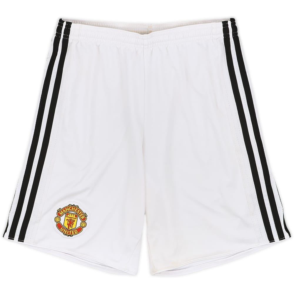 2017-18 Manchester United Home Shorts - 5/10 - (L.Boys)