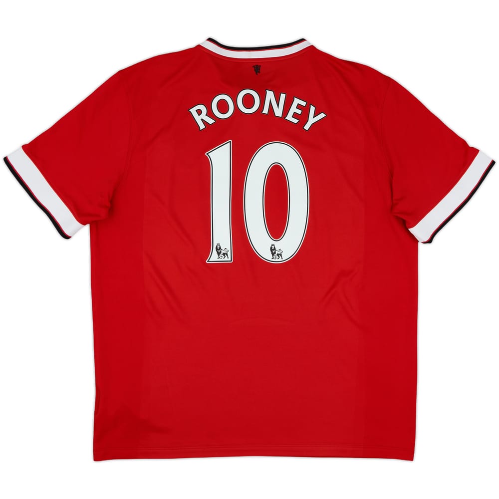 2014-15 Manchester United Home Shirt Rooney #10 - 8/10 - (XL)