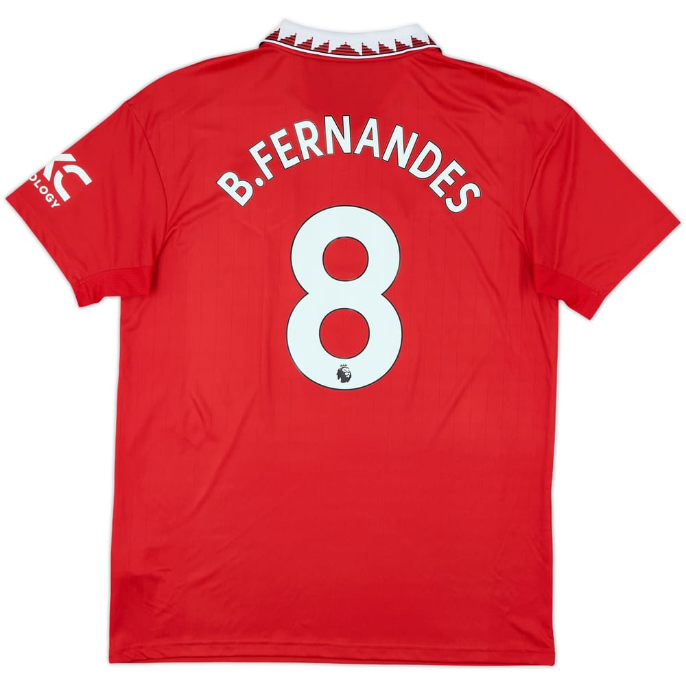 2022-23 Manchester United Home Shirt B.Fernandes #8 - 8/10 - (L)