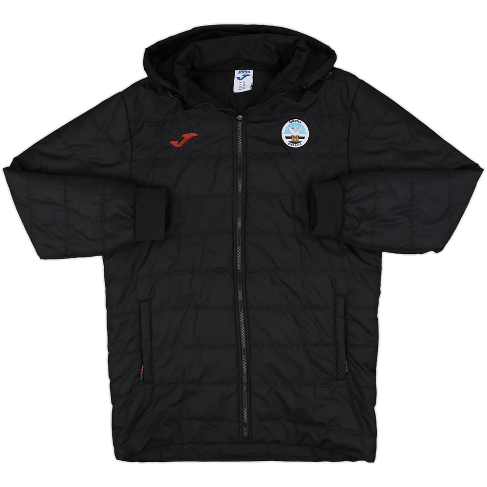 2018-19 Swansea Joma Hooded Padded Bench Coat - 8/10 - (XL)