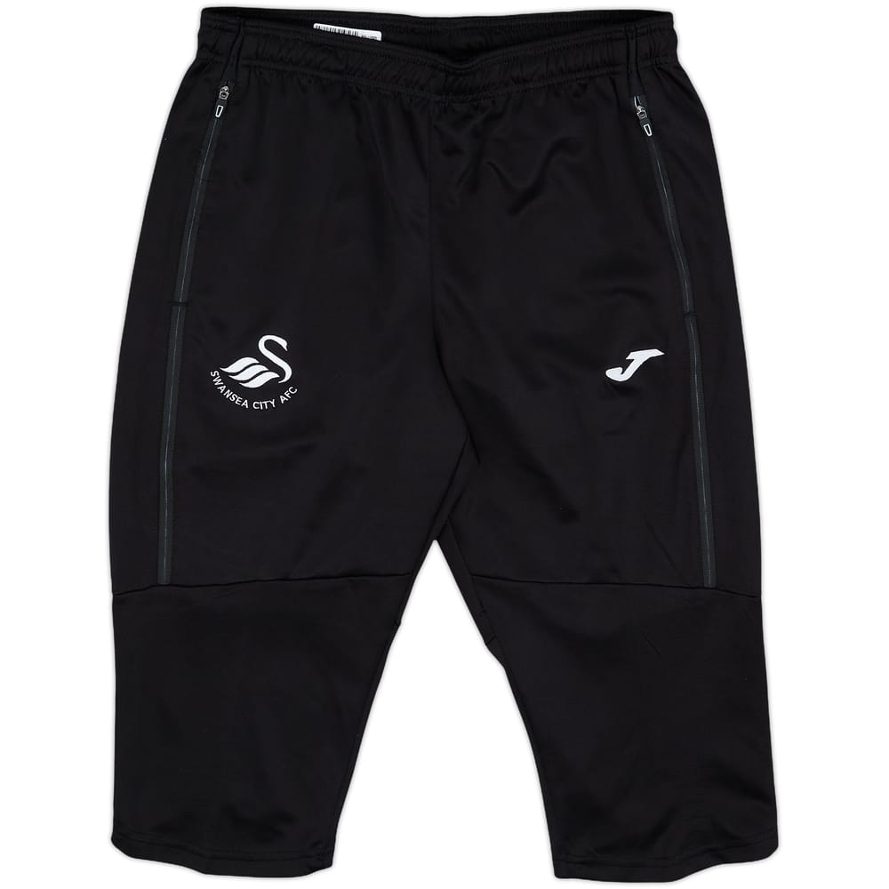 2018-19 Swansea Joma Training 3/4 Shorts - 9/10 - (L)