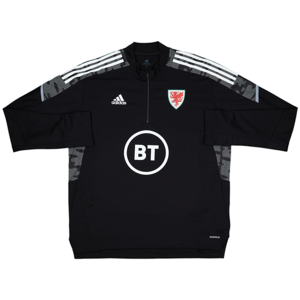2021-22 Wales adidas 1/4 Zip Drill Top - 10/10 - (XL)