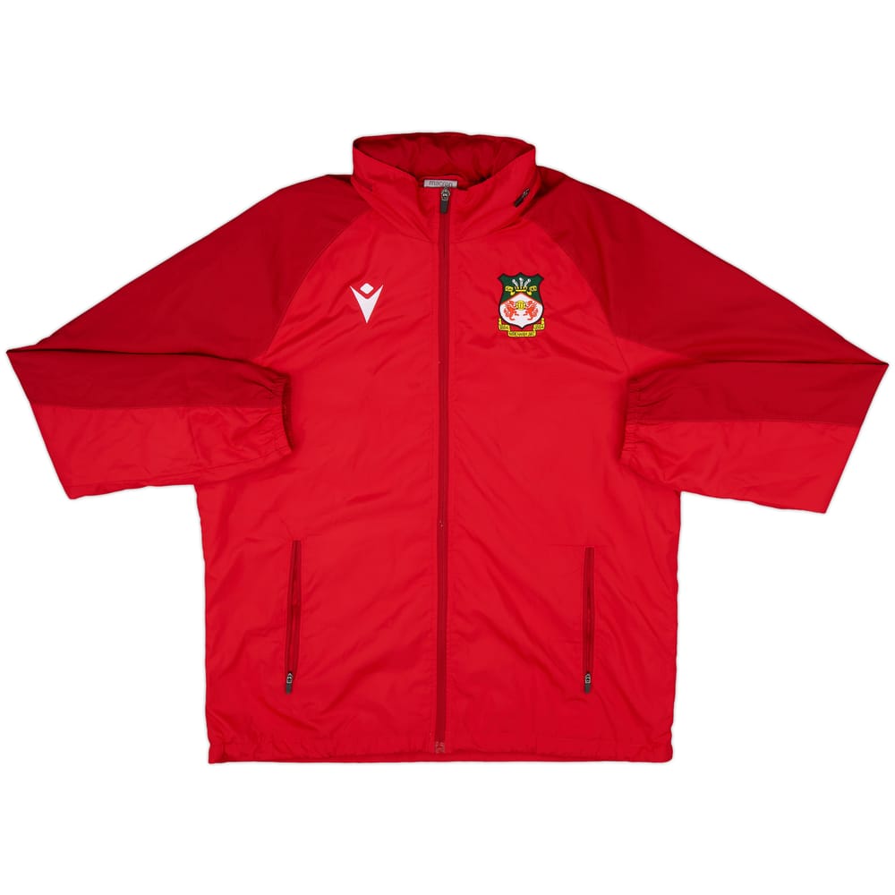 2020-21 Wrexham Macron Hooded Rain Jacket - 8/10 - (L)