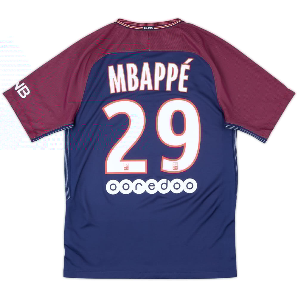 2017-18 Paris Saint-Germain Home Shirt Mbappe #29 - 9/10 - (S)