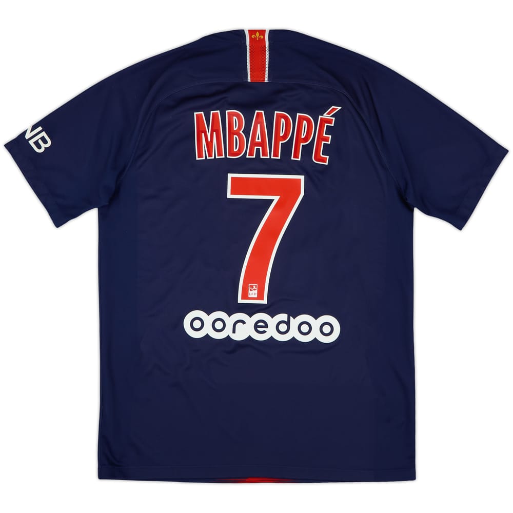 2018-19 Paris Saint-Germain Home Shirt Mbappe #7 - 8/10 - (M)