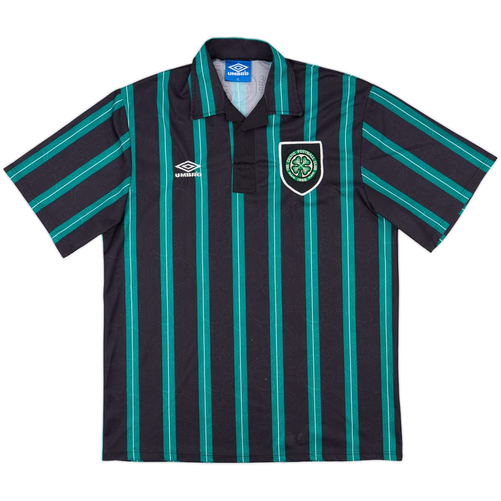 1992-93 Celtic Away Shirt - 8/10 - (XL)