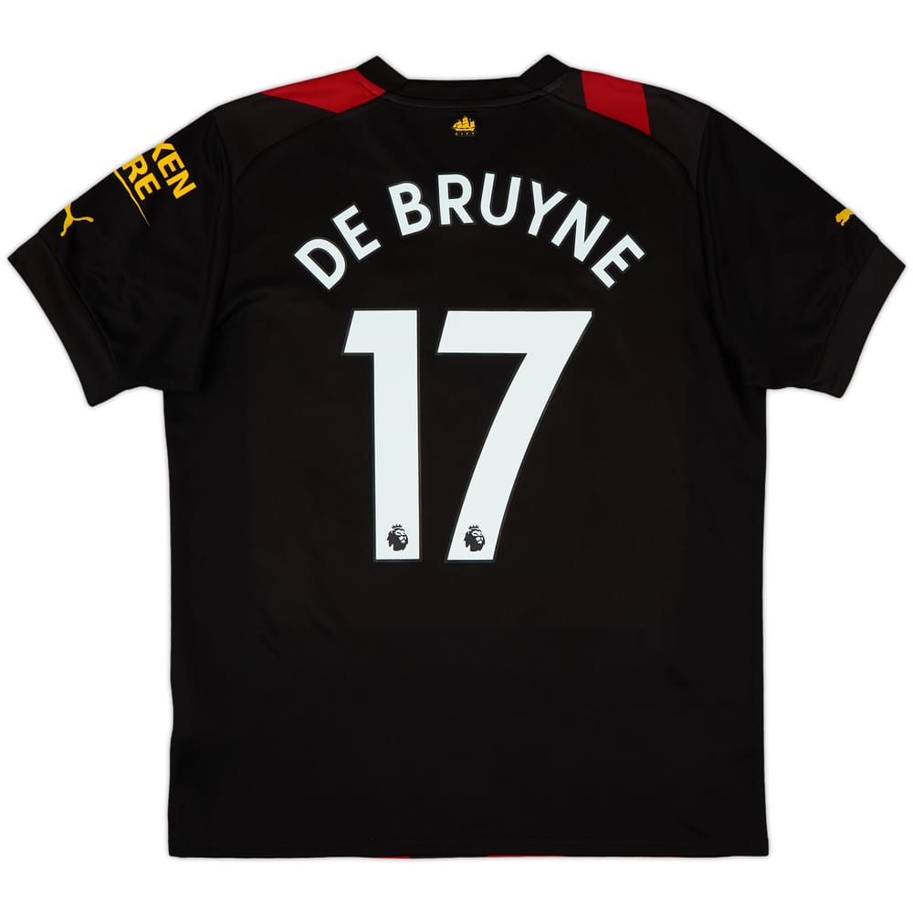2022-23 Manchester City Away Shirt De Bruyne #17 - 9/10 - (L)