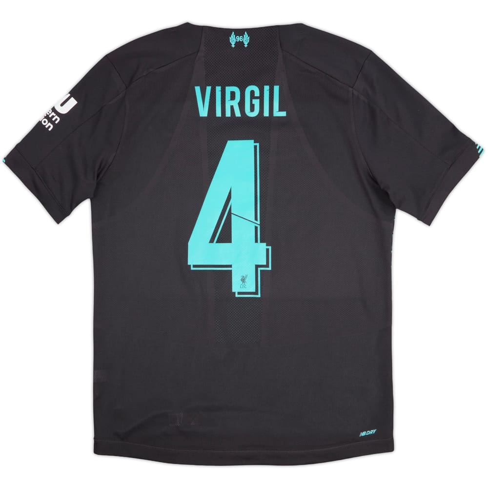 2019-20 Liverpool Third Shirt Virgil #4 - 9/10 - (M)