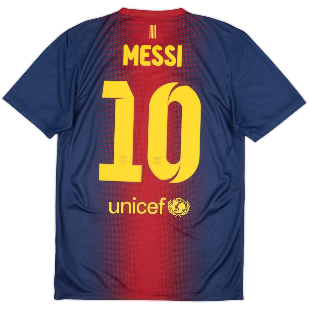 2012-13 Barcelona Basic Home Shirt Messi #10 - 7/10 - (S)