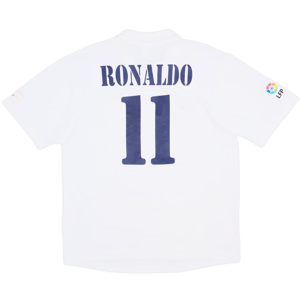 2002-03 Real Madrid Centenary Home Shirt Ronaldo #11 - 8/10 - (L)