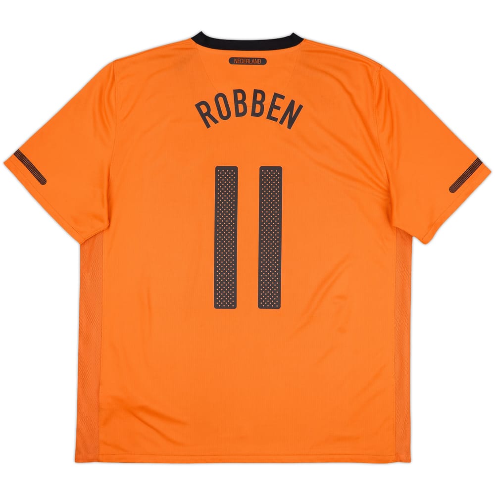 2010-11 Netherlands Home Shirt Robben #11 - 6/10 - (XL)