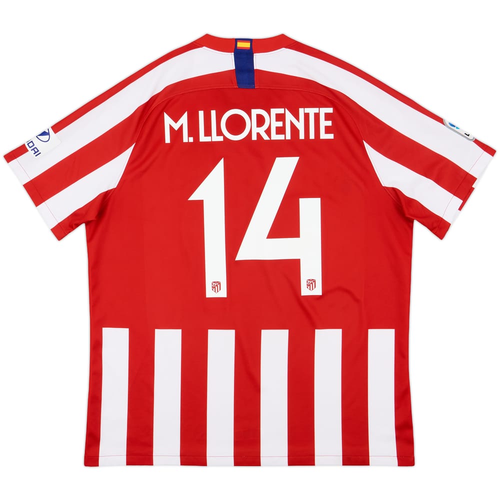 2019-20 Atletico Madrid Home Shirt M.Llorente #14 - 7/10 - (XL)