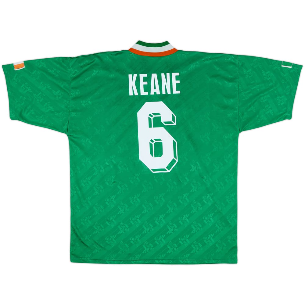 1994 Ireland Home Shirt Keane #6 - 8/10 - (L)
