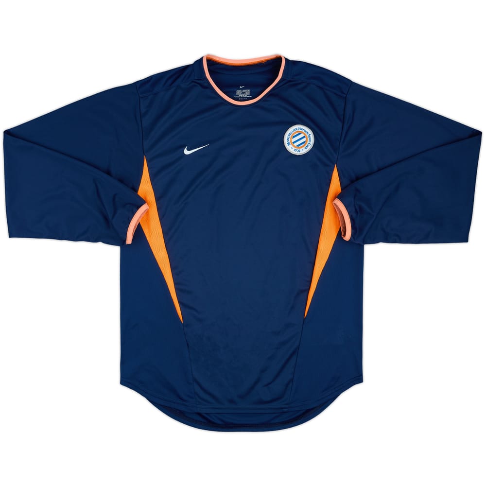 2002-04 Montpellier Home L/S Shirt - 9/10 - (M)
