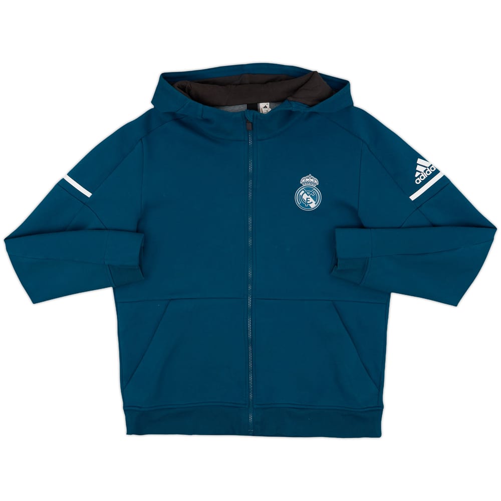2017-18 Real Madrid adidas Hooded Top - 9/10 - (L)