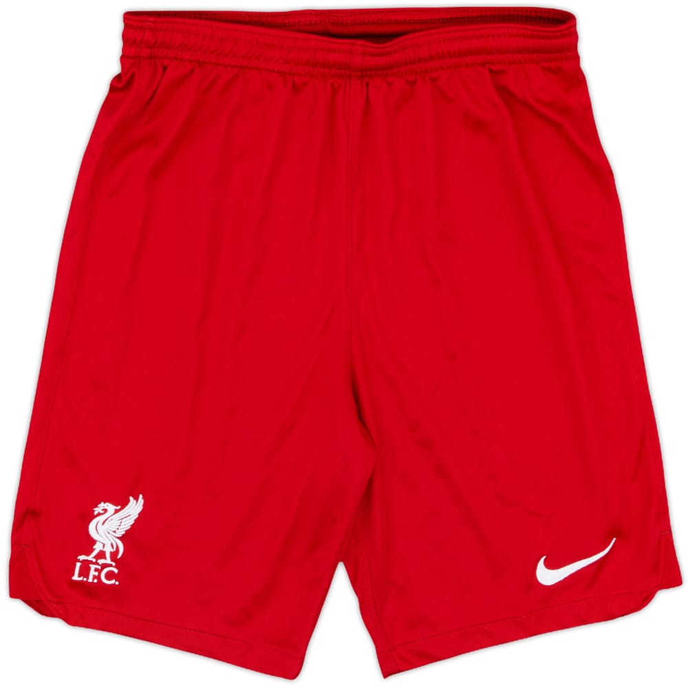 2023-24 Liverpool Home Shorts - 9/10 - (L.Boys)