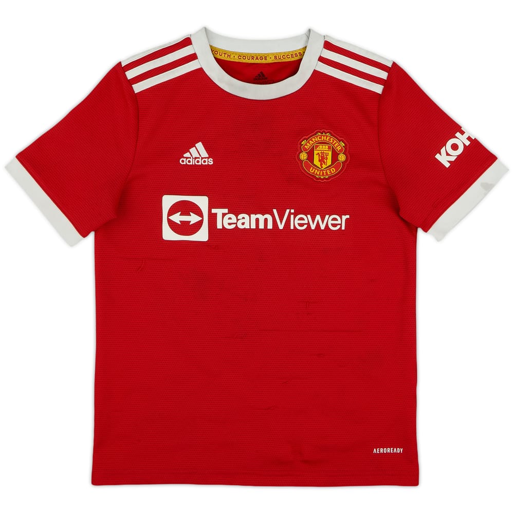 2021-22 Manchester United Home Shirt - 5/10 - (M.Boys)